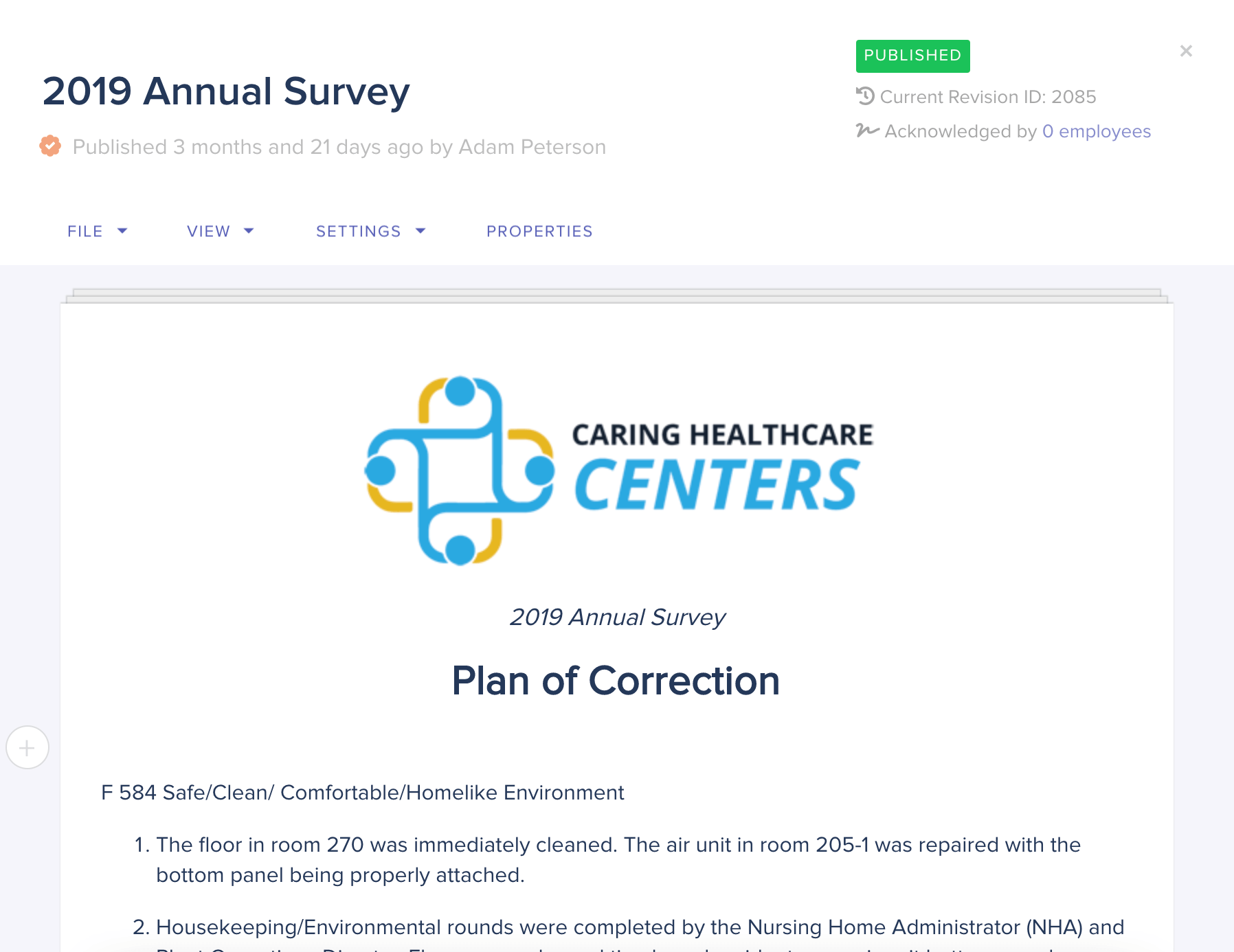 Customer profile user interface